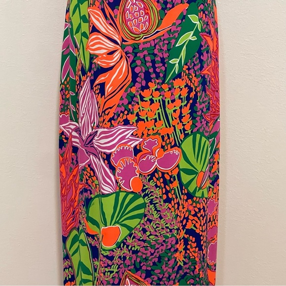 Trina Turk Resort Wear Violina Print Jersey Maxi Floral Dress - Picture 7 of 15